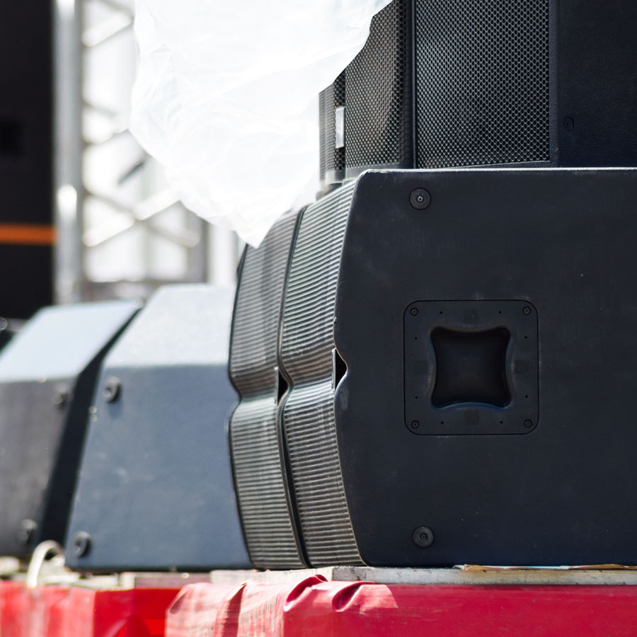 Subwoofer Stacked on Stage